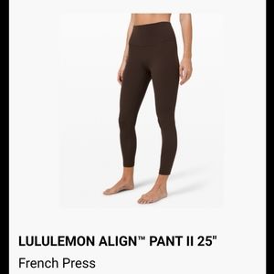 Lululemon Align Pant II 25"